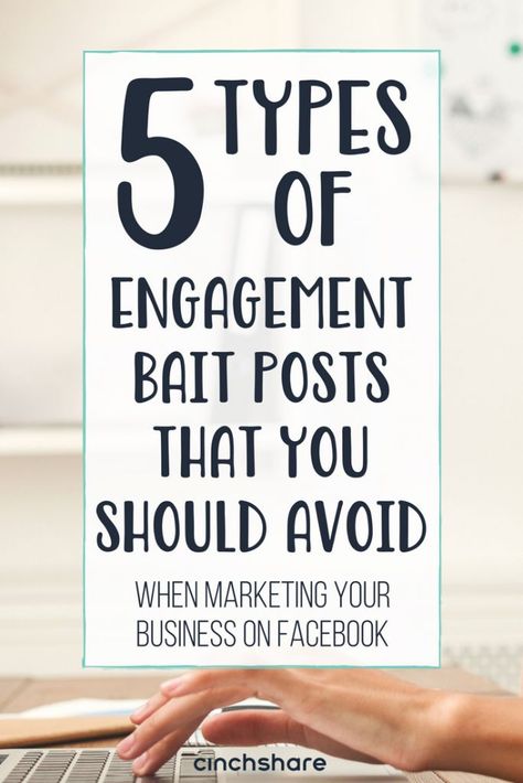 Five Types of Engagement Bait You Shouldn’t Be Posting | CinchShare Online Party Games, Facebook Algorithm, Facebook Engagement Posts, Facebook Content, Engagement Posts, Facebook Engagement, Facebook Features, Constructive Criticism, Mommy Blog