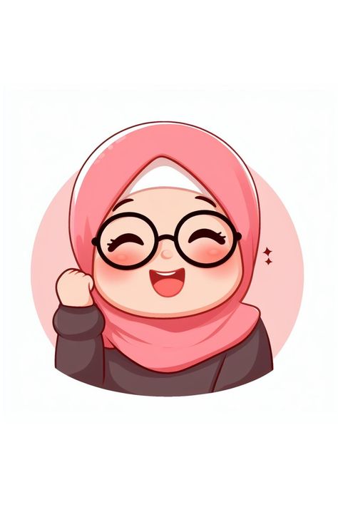 Muslimah Cartoon Art Cute, Cupcakes Art Drawing, Drawing Ideas Aesthetic, Hijab Logo, Hello Kitty Girl, Wallpaper Tumblr Lockscreen, Aesthetic Hijab, Logo Foto, Kitty Girl