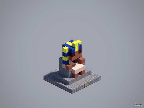 Minecraft Egyptian Statues, Snake Statue Minecraft, Minecraft Camel Enclosure, Minecraft Statue, Minecraft Temple, Construction Minecraft, Minecraft Statues, Minecraft Structures, Voxel Art