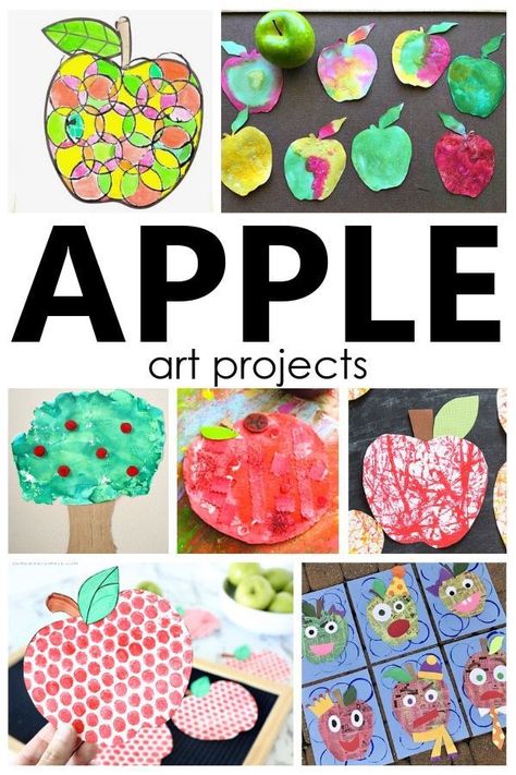 Choose from 16 apple theme art projects in this collection of creative apple art projects and apple crafts for kids. Process art and open-ended art projects ideal for preschool and kindergarten. Apple Art Projects, Fall Painting Ideas, Apple Theme Activities, Preschool Apple Theme, Art Painting Ideas, Apple Crafts, Apple Preschool, Apple Activities, Apple Craft