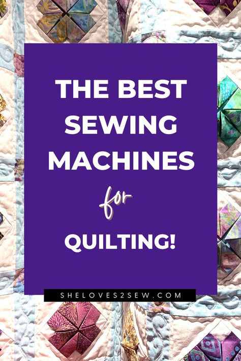 Check out our list of the best sewing machines for quilting projects. Sewing Machines For Quilting, Best Sewing Machines For Quilting, Sewing Machine For Quilting, Computerized Sewing Machine, Best Sewing Machine, Sewing Machine Repair, Sewing Machine Quilting, Sewing Machine Reviews, Quilt Retreat