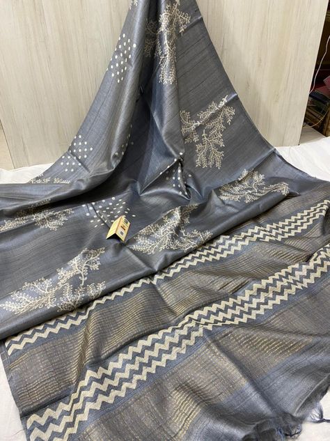 Easter Day offer Pure Desi Tussar Desi tussar block digital printed silk saree with blouse Chhattisgarh handwoven All are real color limited stock booking fast Price:4199+shipping To Buy, click here or Whatsapp image to chat directly with us: Whatsapp on+ 91 9502316419 For daily updates on our latest collections, follow us on FB page https://www.facebook.com/elegantfashionwearindia/ Instagram: https://www.instagram.com/elegantfashionwear/ Pinterest: https://pin.it/5Fp6x0t Note : No return and No Tussar Silk Saree With Price, Saree With Price, Silk Sarees With Price, Silk Suits, Ethnic Sarees, Silk Saree With Blouse, Silk Suit, Tussar Silk Saree, Easter Day