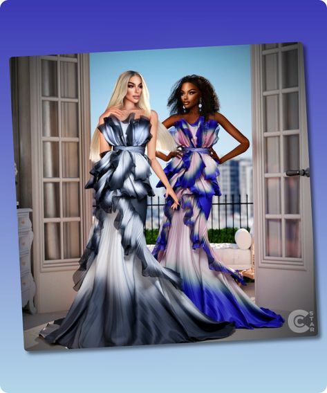 Sims 4 Clothing CC: Georgina Chapman  8217 s Layered Tulle Gown From MET Gala 2024 Sims 4 Cc Mermaid Dress, Sims 4 Met Gala Dress, Sims 4 Cc Gown Dress, Sims 4 Haute Couture Cc, Sims 4 Fancy Dress, Sims 4 Gown, 2024 Party, Georgina Chapman, Met Gala Outfits