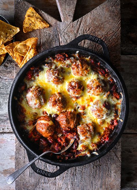 Chilli Chipotle Meatballs » Dish Magazine Beef Fondue, Recipe With Mozzarella, Chipotle Meatballs, Lamb Meatballs Greek, Cheesy Meatballs, Meatball Recipes Easy, Mozzarella Recipes, Lamb Meatballs, Feta Recipes