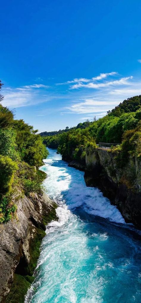 Purakaunui falls & Huka falls are must-visit waterfalls in New Zealand. Huka Falls, July Baby, Nature Photographs, Landscape Architecture, Beautiful Landscapes, Beautiful Nature, Landscape Photography, New Zealand, Japan