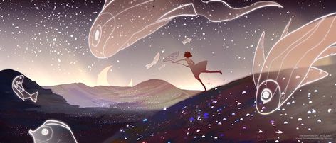 "The Moon and Me": An Animated short Film by ELIOLI by EliOli Ceballos — Kickstarter Elioli Art, Animation Frames, Animated Short Film, Creative Media, Looking For Work, Vis Dev, Falling Stars, Personal Portfolio, Playing Games