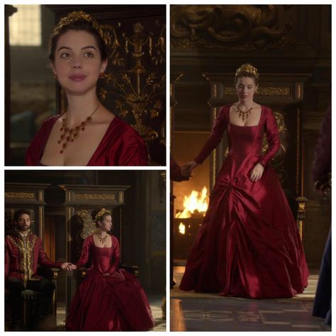 Mary's Red Dress 3x08: Our Undoing Reign Red Dress, Mary Stuart Reign Dresses, Reign Outfits, Mary Reign, Marie Stuart, Reign Mary, Reign Fashion, Reign Dresses, Mary Dress