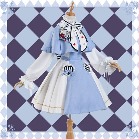 Luo Tianyi, Alice In Wonderland Outfit, Wonderland Clothes, Chinese Blue And White Porcelain, Alice Costume, Alice In Wonderland Dress, Wonderland Dress, Alice In Wonderland Costume, Wonderland Costumes