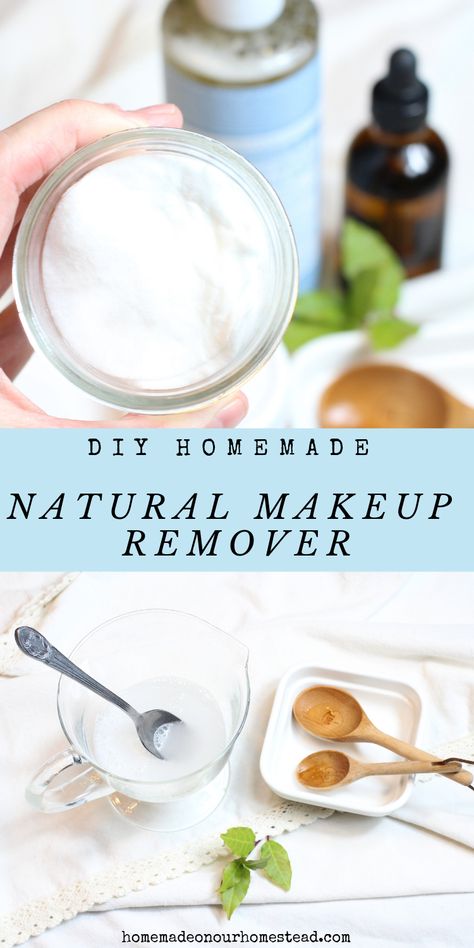 This post will show you exactly how to make your own natural makeup remover with natural ingredients. Easy, DIY, homemade makeup remover makes a great gift for friends and family trying to live a more chemical free, organic lifestyle while not compromising functionality and ease of use. Simple ingredients and simple to make. Start here for a more chemical free skin care regime! Make sure to re-pin and subscribe to our blog for more frequent natural posts like this one here! Diy Makeup Remover Balm, Homemade Natural Makeup Remover, How To Make Your Own Makeup Remover, Natural Eye Makeup Remover, Non Toxic Makeup Remover, Homemade Eye Makeup Remover, Best Makeup Remover Wipes, Makeup Remover Balm, Homemade Makeup Remover