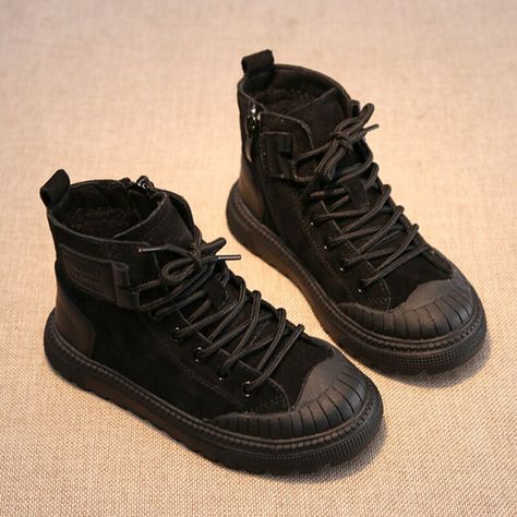 Cheap Sneakers, Boys Sneakers, Martin Boots, Kids Boots, Kids Sneakers, Childrens Shoes, Kids Boys, All Black Sneakers, Twins