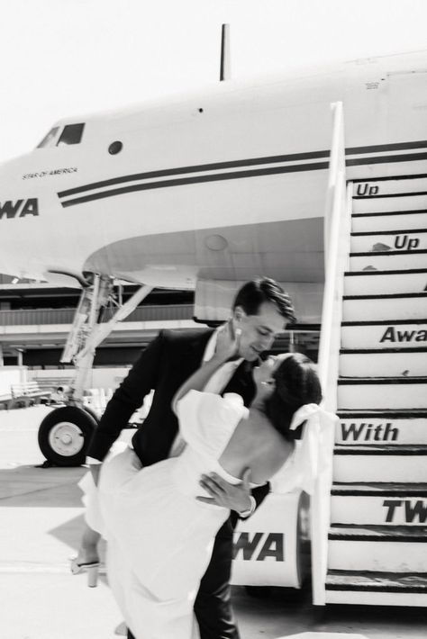 Airport Engagement Pictures, Airport Wedding Photos, Twa Hotel Photoshoot, Plane Engagement Pictures, Twa Airport Photoshoot, Airport Hangar Wedding, Twa Hotel Wedding, Twa Hotel Engagement Shoot, Twa Hotel