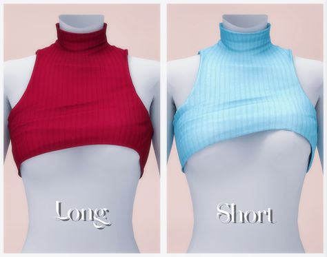 Crop top(To be published on Sep 9) | Patreon Sims 4 Crop Top, Clothing Sims 4 Cc, Split Top, Alpha Cc, Sims Clothes, Sims 4 Collections, Shoes Dress, Ts4 Cc, Long Shorts