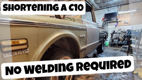 How To Shorten a C10 Longbed to Shortbed with No Frame Welding C10 Longbed, Chevrolet 3100, Short Bed, C10 Trucks, Long Bed, Welding Wire, Chevy Pickup Trucks, Rv Trailers, Metal Working Tools