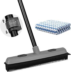 and the vaccum isn't enough to clean the carpet Carpet Rake, Rubber Broom, Push Broom, Mops And Brooms, Furniture Scratches, Pet Hair Removal, Glass Shower Doors, Interior Floor, Brooms