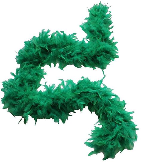 Amazon.com: Cynthia's Feathers 65g Chandelle Feather Boas Over 80 Colors & Patterns to Pick Up (Emerald Green): Clothing Bachelorette Crafts, Feather Boas, Green Clothing, Wreath Project, Baby Chickens, Turkey Feathers, Feather Pattern, Masquerade Party, Holiday Dress