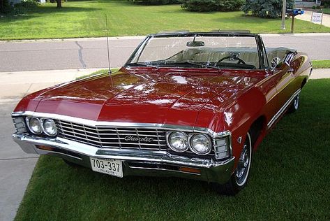 1967 Red Chevrolet Impala Convertible Chevrolet Impala 1967, Chevrolet Impala Convertible, Impala 67, 1967 Chevy Impala, 1967 Chevrolet Impala, Impala Convertible, Impala For Sale, Chevy Classic, Old Vintage Cars