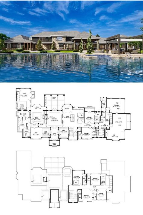 Athens Manor Mansion Sprawling Floor Plan Beach Mansion Floor Plan, Beach House Layout Floor Plans, Pool House Floor Plans, Industrial House Plans, Manor Mansion, Luxury House Floor Plans, Manor Floor Plan, Mansion Plans, Luxury Floor Plans