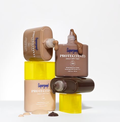 The New Supergoop! Protec(tint) Daily Skin Tint is Out Now Sephora Products, Tinted Sunscreen, Look Clean, Tinted Spf, Skin Tint, Dream Makeup, Summer Stuff, Sunscreen Spf 50, Wear Sunscreen