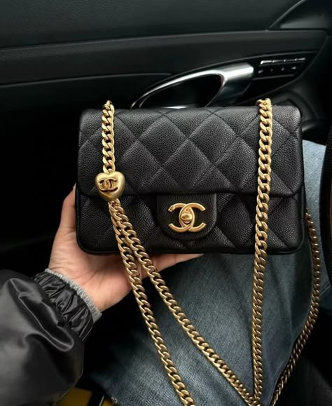 Chanel Bag 2024, Chanel Vanity Bag Outfit, Mini Flap Bag Chanel, Chanel Handle Bag, Dream Sneakers, Chanel Classic Flap Bag, Dream Bags, Luxury Bags Collection, Fashion Shoes Heels