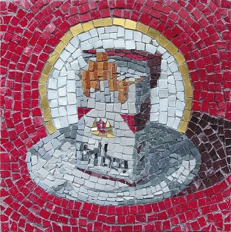 Cheeky Contemporary Mosaic of Bachor – Fubiz Media Mosaics Patterns, Adu Bathroom, Mosaic Birdbath, Mosaic Art Diy, Mosaic Portrait, Mosaic Murals, Art Et Illustration, Stained Glass Mosaic, Street Artists