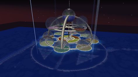 Giant ocean base Minecraft Underground Base, Underwater Base, Minecraft Circles, Minecraft Space, Minecraft Redstone Creations, Minecraft Underwater, Mega Base, Minecraft Underground, Farm Minecraft