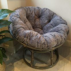 Papasan Chairs - The Papasan Chair Company Limited Mamasan Chair, Papasan Chair Frame, Papasan Cushion, Papasan Chair, Free Fabric Samples, Grey Wash, Grey Chair, Natural Silk, Saucer Chairs