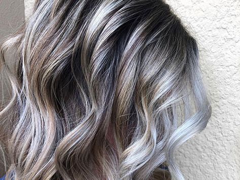 Highlights Vs Lowlights, Brown Hair Going Grey, Hair With Highlights And Lowlights, Dynamic Hair, Grey Blending, 10 Ways To Wear, Grey Hair Transformation, Hair With Highlights, Hair Gloss