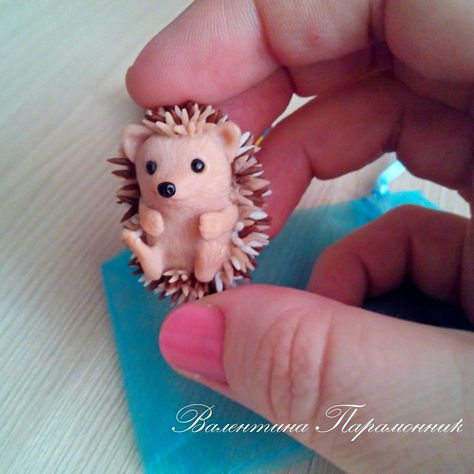 Hedgehog figurine polymer clay Sculpture hedgehog Miniature toy Hedgehog Sculpture, Tiny Hedgehog, Beaded Earrings Pattern, Clay Sculptures, Earrings Pattern, A Hedgehog, Polymer Clay Sculptures, Poly Clay, Polymer Clay Animals