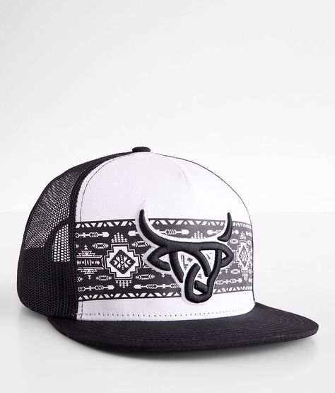 Lost Calf Shima Trucker Hat - Black/White , Men's Whiteblack Embroidered logo Aztec print snapback hat One size fits most. Apparel & Accessories > Clothing Accessories > Hats Western Men Gifts, Country Hats For Women, Flatbill Hats, Hooey Hats, Country Hat, Cute Country Couples, Casual Country Outfits, Country Hats, Cowgirl Accessories