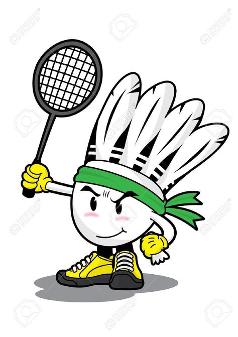 Badminton Cartoon, Badminton Clipart, Sports Day Decoration, Badminton Pictures, Badminton Logo, Badminton Shuttlecock, Sports Drawings, Anchor Embroidery, Diy Journal Books