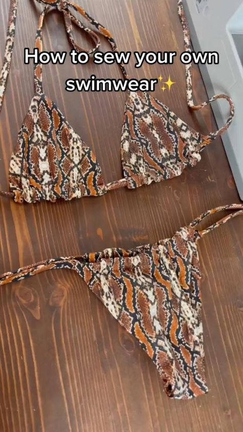 Diy Swimsuit, Diy Clothes Design, Diy Fashion Hacks, Diy Fashion Clothing, Sewing Diy, Sewing Design, Diy Sewing Clothes, Sewing Lessons, Clothes Sewing Patterns