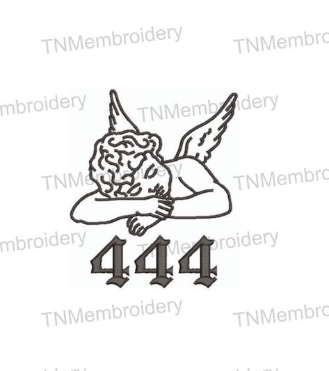 Angel 444 Tattoo, 444 Tattoo Design, 444 Drawing, 444 Angel Tattoo, 444 Tattoo Stencil, 444 Angel Numbers Tattoo, Angel Number 444 Tattoo, 444 Tattoo Ideas, Angel Number 444