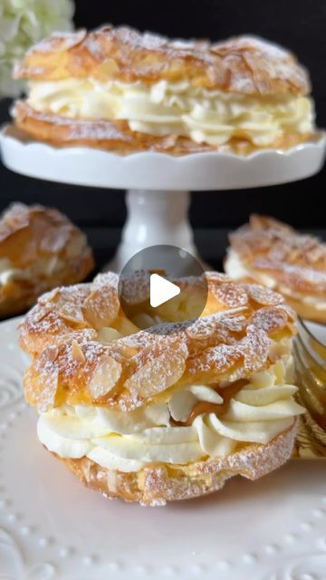 Mini Cream Puffs, Mini Cream Puff, Traditional Baking, Choux Dough, Cream Puff Recipe, Vanilla Filling, Paris Brest, Puff Recipe, Lemon Filling