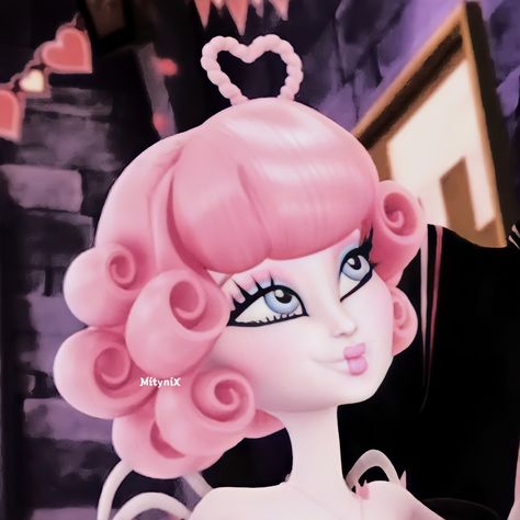 #C.A Cupid #Monster High #Icon #Simple #MH #Cartoon #Movies #Little Monster of Love #3D C A Cupid Monster High, Cupid Monster High, Monster High Icon, High Characters, Monster High Pictures, High Pictures, Monster High Art, Monster High Characters, High Art