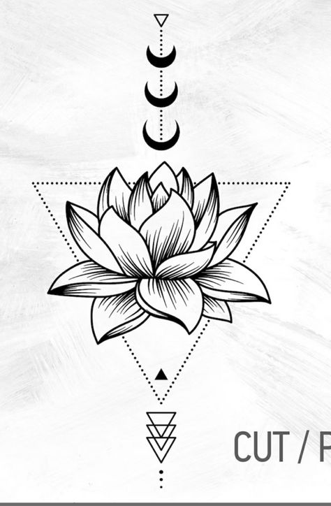 Lotus Arrow Tattoo Design, Lotus Flower Sketch Tattoo, Lotus Rose Tattoo, Geometric Lotus Tattoo Design, Lotus Flower Drawing Tattoo, Lotus Cover Up Tattoo, Lotus Tattoo Design For Women, Lotus Tattoo Drawing, Lotus Flower Tattoo Stencil