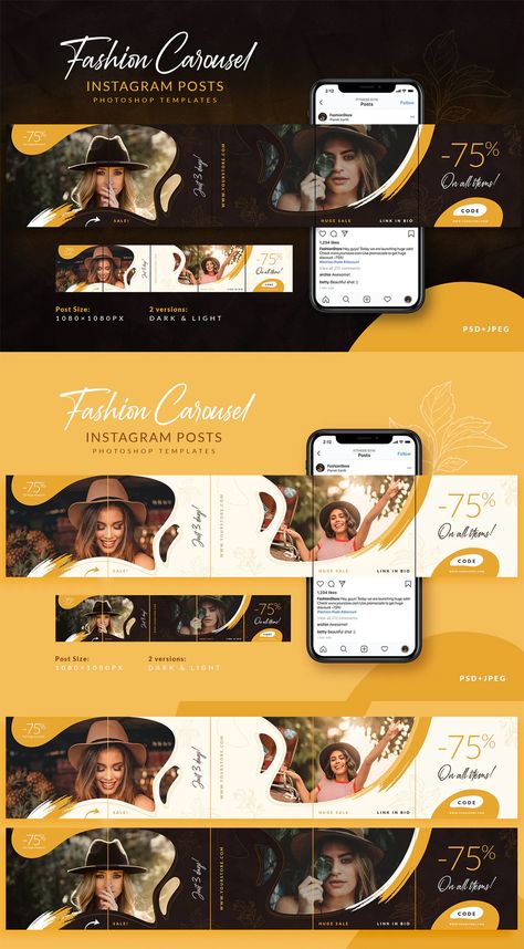 Instagram Carasoul Design, Carousel Post Instagram, Fashion Carousel, Linkedin Ideas, Carousel Post Design, Ig Carousel, Post Design Instagram, Instagram Carousel Post, Carousel Design