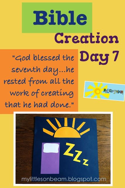 My Little Sonbeam: November Week 2 - Bible craft and activity: creation day 7. Mylittlesonbeam.blogspot.com {homeschool preschool learning activities and crafts} Day 7 Of Creation Craft, Day 7 Creation Craft, God Rested Craft, Preschool Creation Lesson, Creation Day 4 Activities Preschool, Creation Sunday School Lesson, Day 2 Creation Activity, Creation Bible Story For Preschoolers, Fun Learning Activities