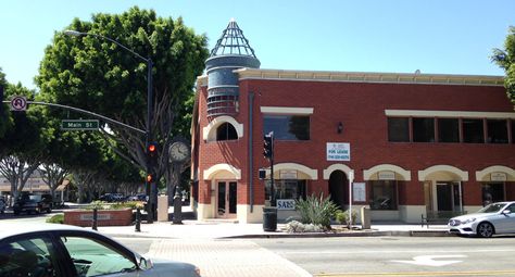 Main Street at El Camino Real in Old Town Tustin. Tustin California, Ca History, Camino Real, Orange County California, Central Business District, Living History, Local History, 2024 Vision, Huntington Beach