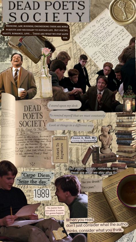 The Dead Poets Society Wallpaper, The Dead Poets Society Aesthetic, Dead Poet Society Aesthetic, Poet Wallpaper, Dead Poets Society Poster, Dead Poets Society Wallpaper, The Dead Poets Society, Dead Poets Society Quotes, Poet Aesthetic