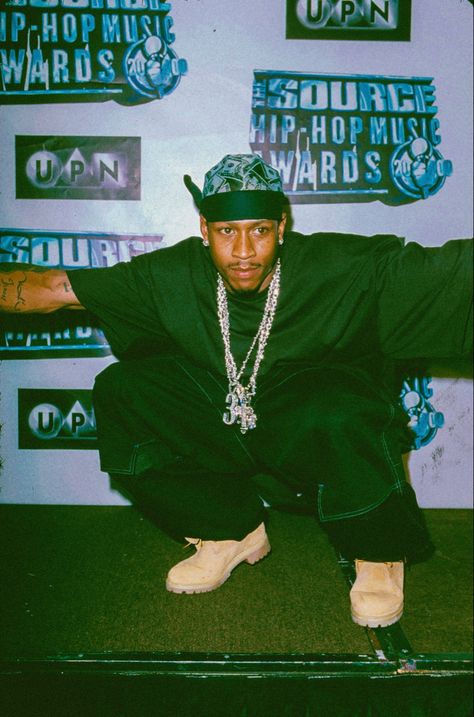 90 Hip Hop, Allen Iverson The Answer, Looks Hip Hop, Fit Pics, Legendary Pictures, Timberland Outfits, Ball Aesthetic, Nba Fashion, 90s Hip Hop Fashion