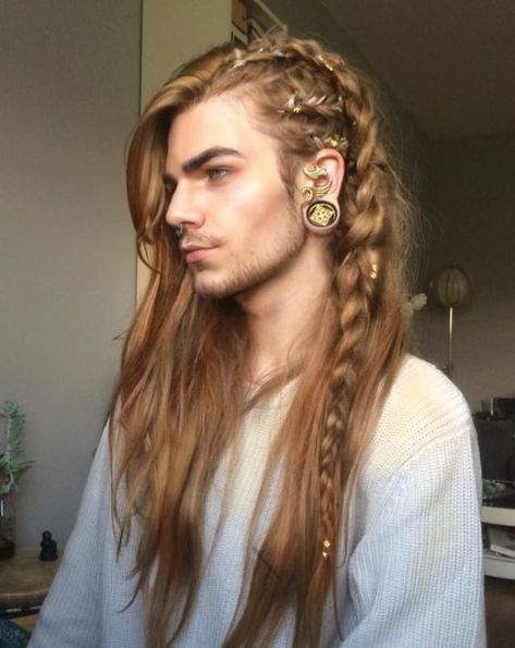 Man With Long Hair, Artistic Ideas, Viking Hair, Men's Long Hairstyles, Hair Reference, Boys Haircuts, Long Hairstyles, Beauty Ideas, Long Hair Styles Men