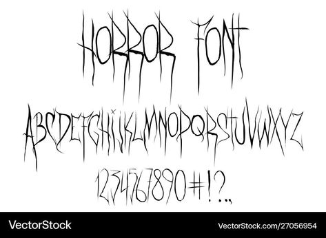 spooky calligraphy Spooky Calligraphy, Creepy Fonts, I Love Glitter Font, Creepy Font, Scary Font, Spooky Font, Letter Fonts, Monster Tattoo, Scary Drawings