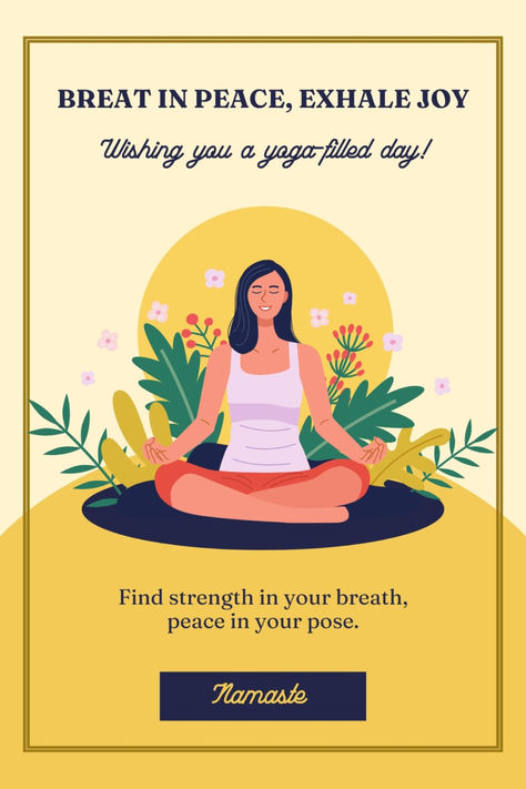 Embrace serenity and share the joy with our Yoga Greeting Card! 🧘‍♀️✨ This 5x7 inches masterpiece is not just a card; it's a mini-vacation for the soul! 🌟 Send good vibes with our beautifully designed card that captures the essence of tranquility and mindfulness. Download this fun yoga greeting card from Etsy. Sending Good Vibes, Mini Vacation, Football Themes, Personalized Baby Shower, Invitation Card Design, 80th Birthday, Wedding Templates, Yoga Poses, Birthday Party Invitations