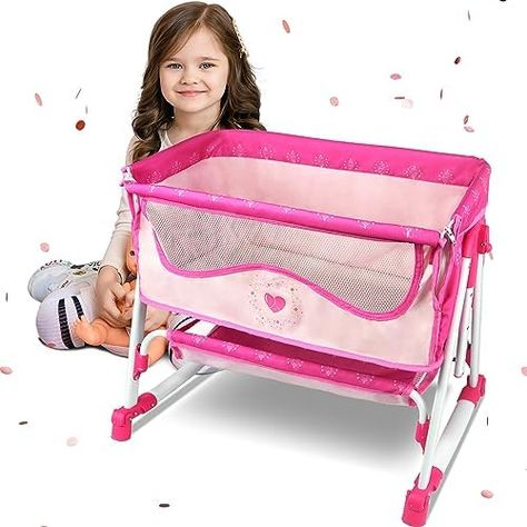 Anivia Doll Bed Furniture 2 Function Toy, Doll Bed and Doll Swings Together for 18 inches Baby Dolls, Baby Doll Crib with Bottom (DP601PINK) Baby Doll Crib, Doll Crib, Doll Bed, Toy Doll, Baby Doll, Bed Furniture, Cribs, Baby Dolls, Free Delivery