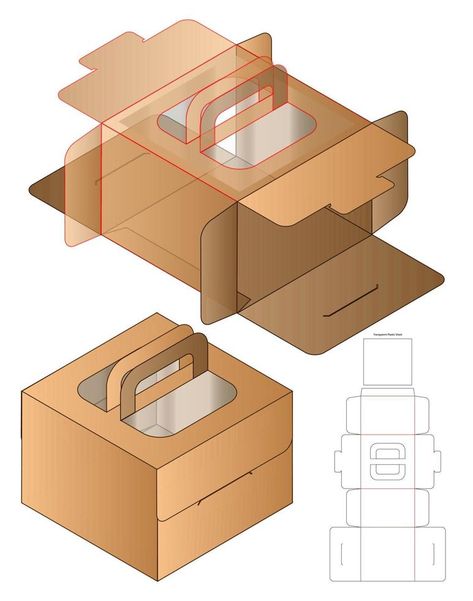 Box Packaging Templates, Cake Boxes Packaging, Diy Gift Box Template, Packaging Die Cut, Box Design Templates, Cupcake Packaging, Packaging Template Design, Paper Box Template, Cardboard Box Crafts