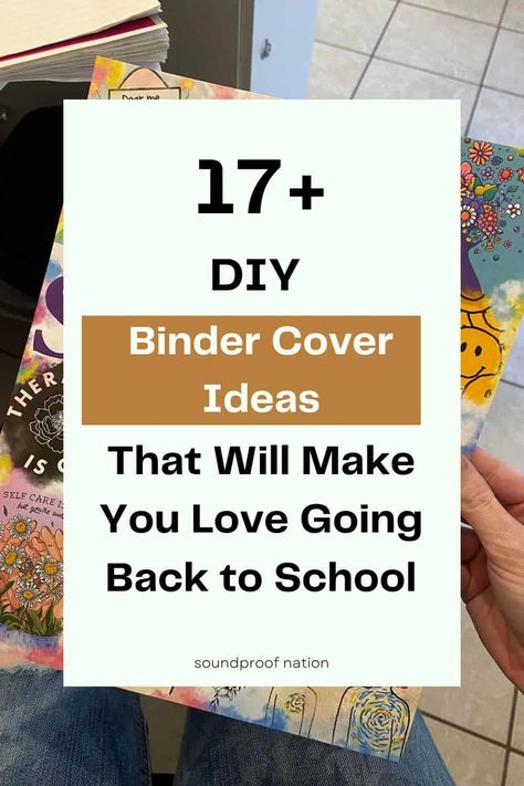 17+ DIY Binder Cover Ideas That Will Make You Love Going Back to School How To Decorate A Binder For School, Diy Binder Cover, Fabric Binder Covers Diy, Binder Cover Ideas, How To Cover 3 Ring Binder With Fabric, Cute Binder Covers Printables, Binder Covers Zazzle, Binder Covers Diy, Cute Binder Covers