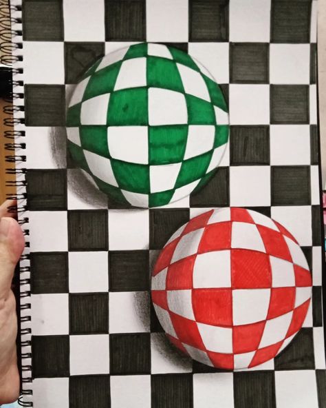 3d Artwork Drawing, 3d Things To Draw, 3d Drawings Illusions, 3d Optical Illusions Art, 3d Drawings 3d Artwork, Optical Illusions Art Drawing, 2d Art Drawing, Illusion Art Drawing, 7th Grade Art Projects