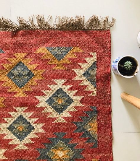 Jute Wool Rug, Navajo Rugs, Flat Woven Rug, Handmade Kilim Rugs, Weaving Process, Handwoven Kilim, Jute Rug, Cotton Rug, Traditional Indian