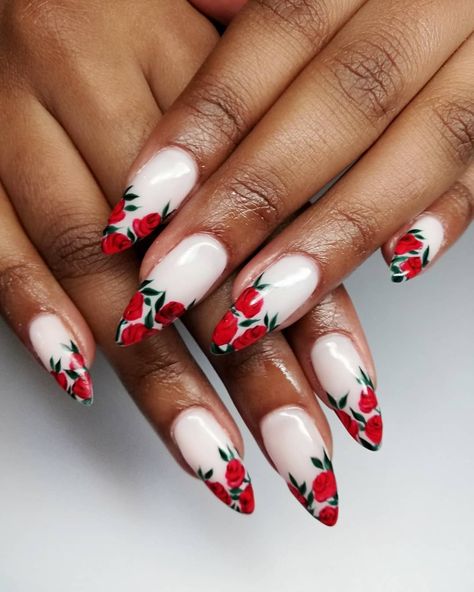 BhamBNails on Instagram: “Cute accidental V day tip nails for @teeplayy 🌹 Inspo from the great @nailthoughts @the_gelbottle_inc . . . . . . . . . . . . . . . . . .…” Spring Nails 2020, Black Coffin Nails, Maroon Nails, Short Coffin, Short Coffin Nails, Nails Winter, Rose Gold Nails, Coffin Nails Long, Nails Spring