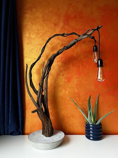 Excited to share the latest addition to my #etsy shop: Designer hand-crafted interior wooden standing lamp https://etsy.me/41Jyf2d #brown #black #rusticprimitive #wood #homedecor #homeinterior #decor #interior #lamp #rustic #contemporary Minimalist Living Room Furniture, Luminaire Original, Interior Lamp, Lamp Rustic, Driftwood Lamp, Lamps Shades, Furniture Design Living Room, Driftwood Crafts, Rustic Lamps